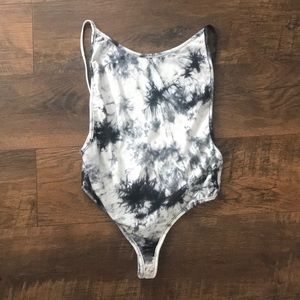 Tie dye Open back Body Suit